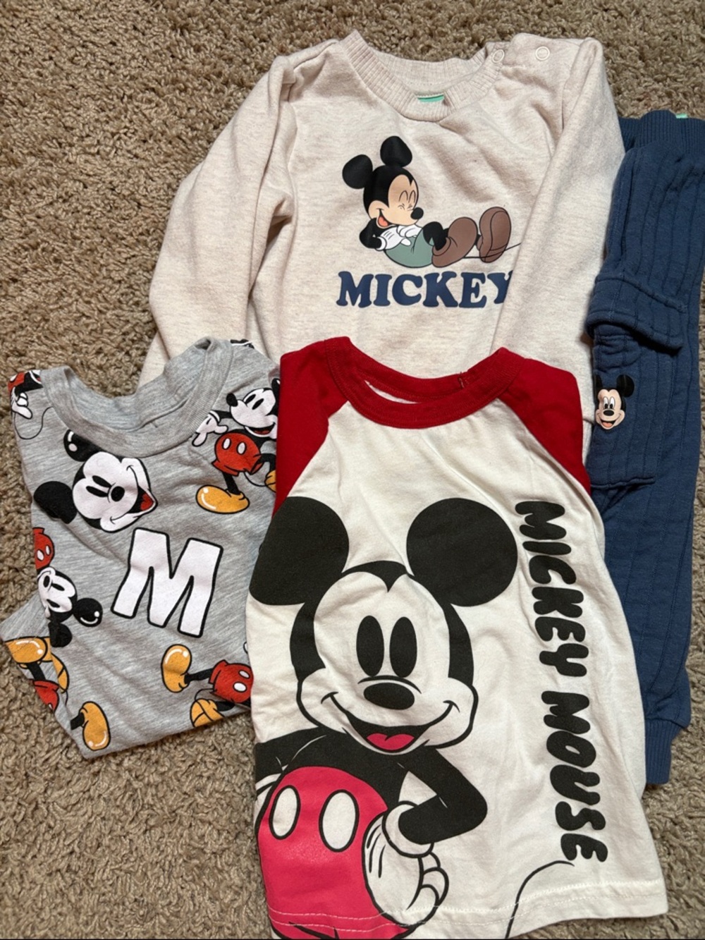 Disney Kids clothing bundle featuring Mickey Mouse- size 18 months